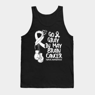 Go Gray In May Brain Tumor Cancer Awareness Day Grey Tank Top